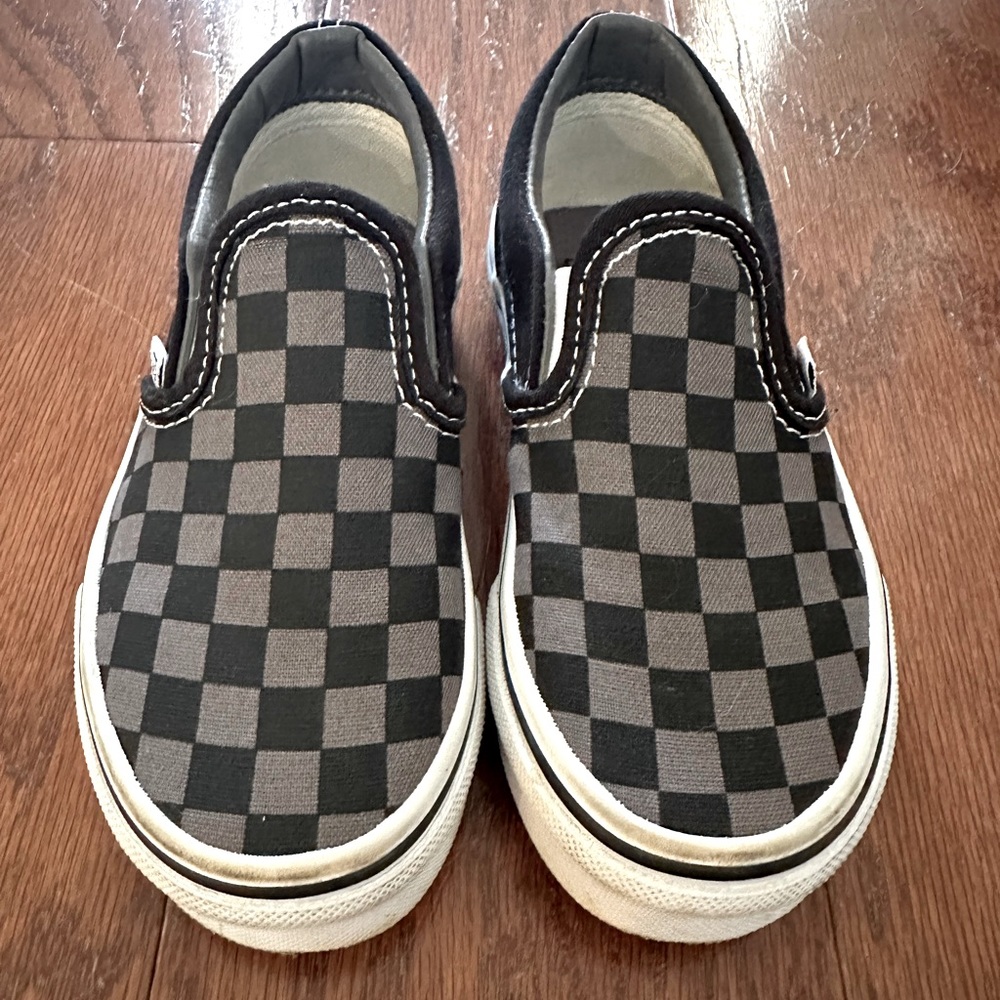 Little Kids Class Vans Slip On Canvas Shoes Size 11